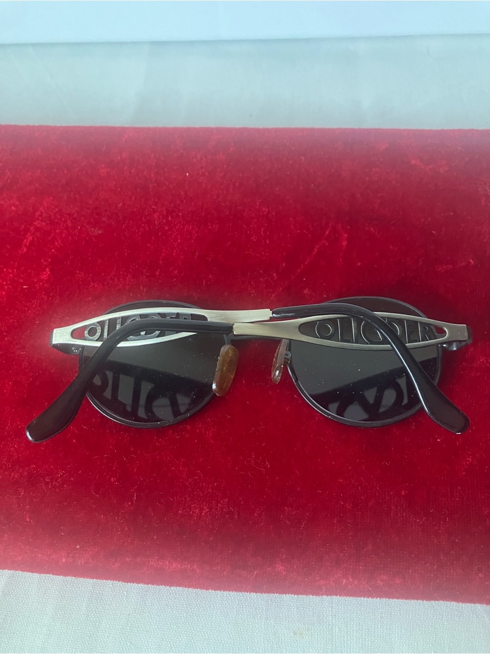Valentino Oliver Sunglass Brushed Metal Made In Italy.